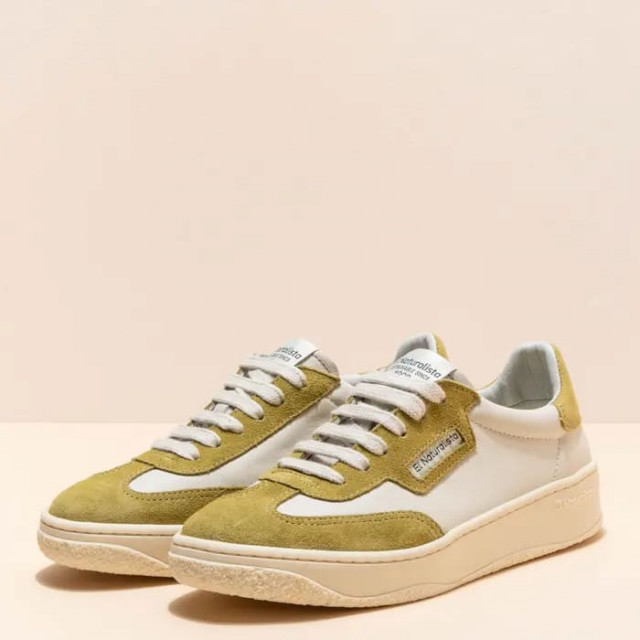 Sneakers cuir et daim - Beige - El naturalista