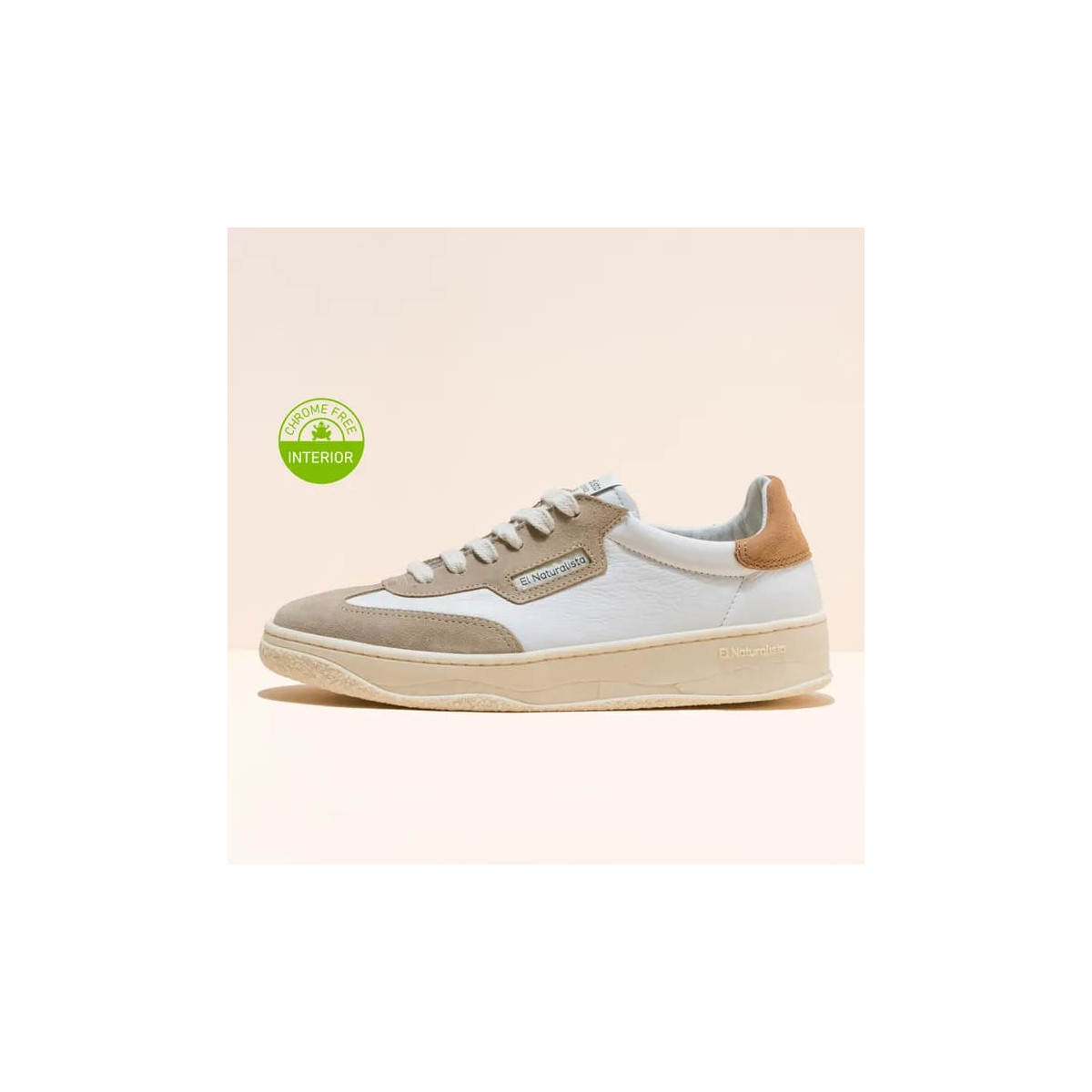 Sneakers cuir et daim - Blanc - El naturalista