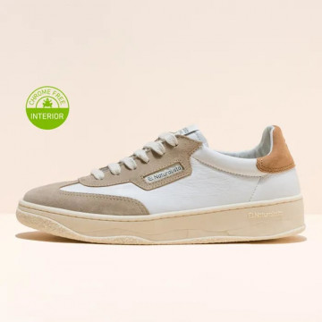 Sneakers cuir et daim - Blanc - El naturalista