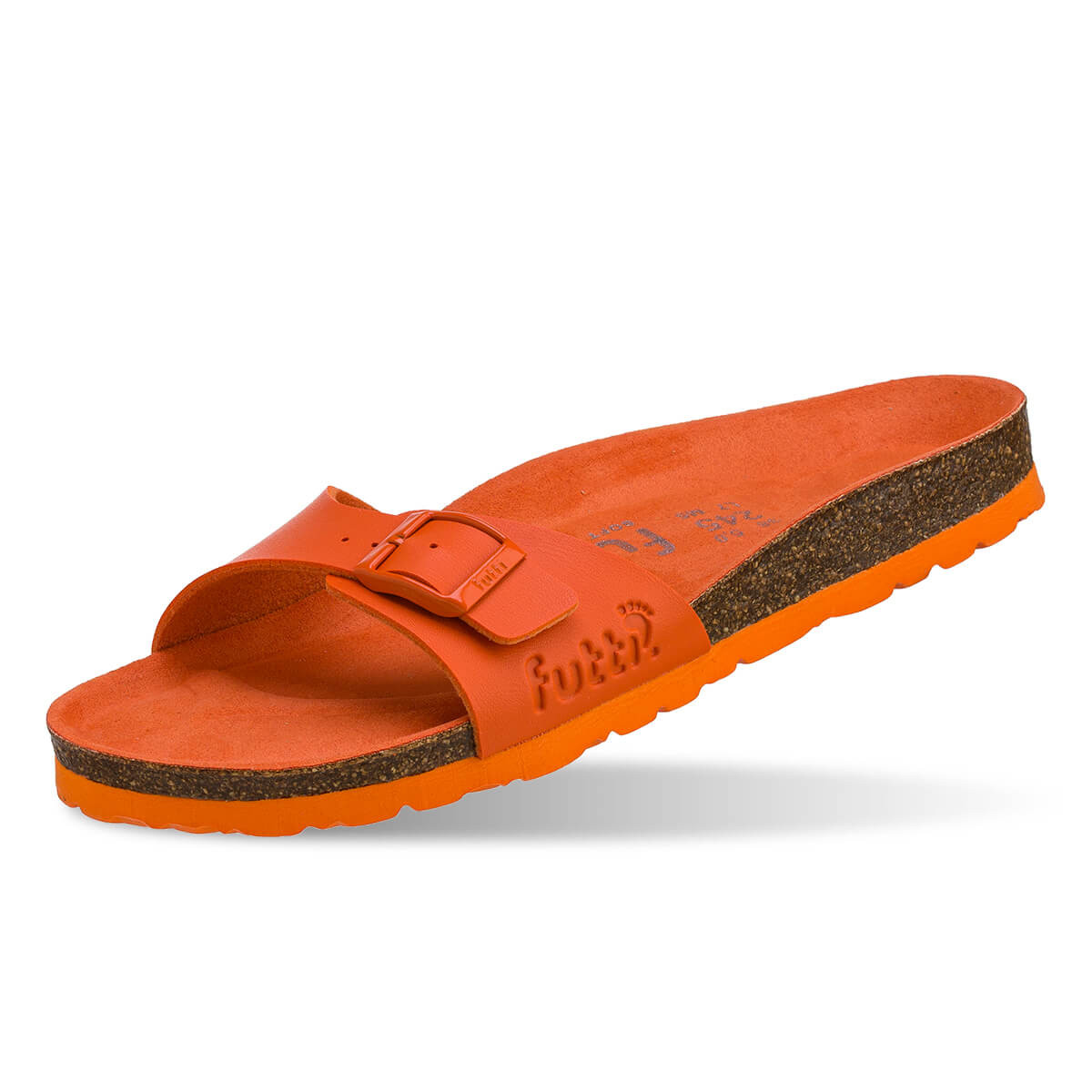 Mules plates couleur fluo - Orange - Futti