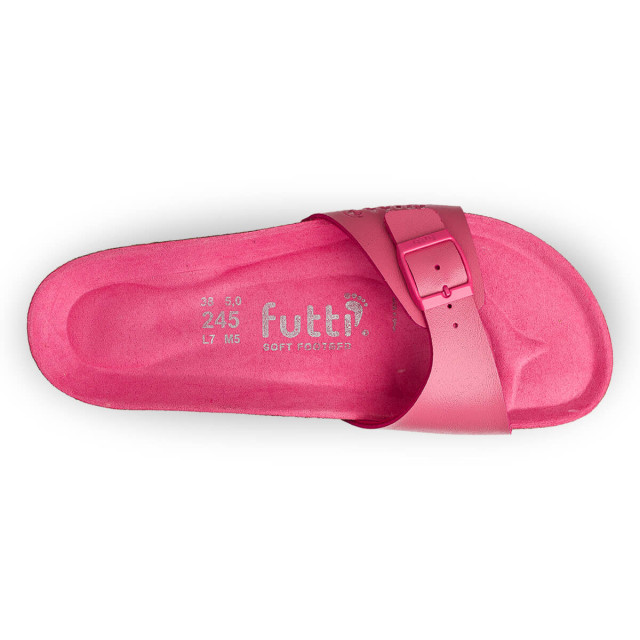 Mules plates couleur fluo - Rose - Futti