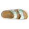 Sandales confortables double boucles semelle épaisse - Bleu - Futti