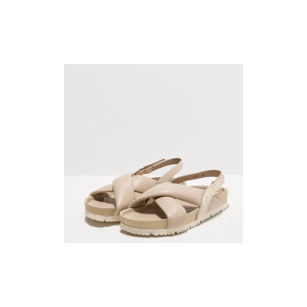 Sandales en cuir - Beige - art