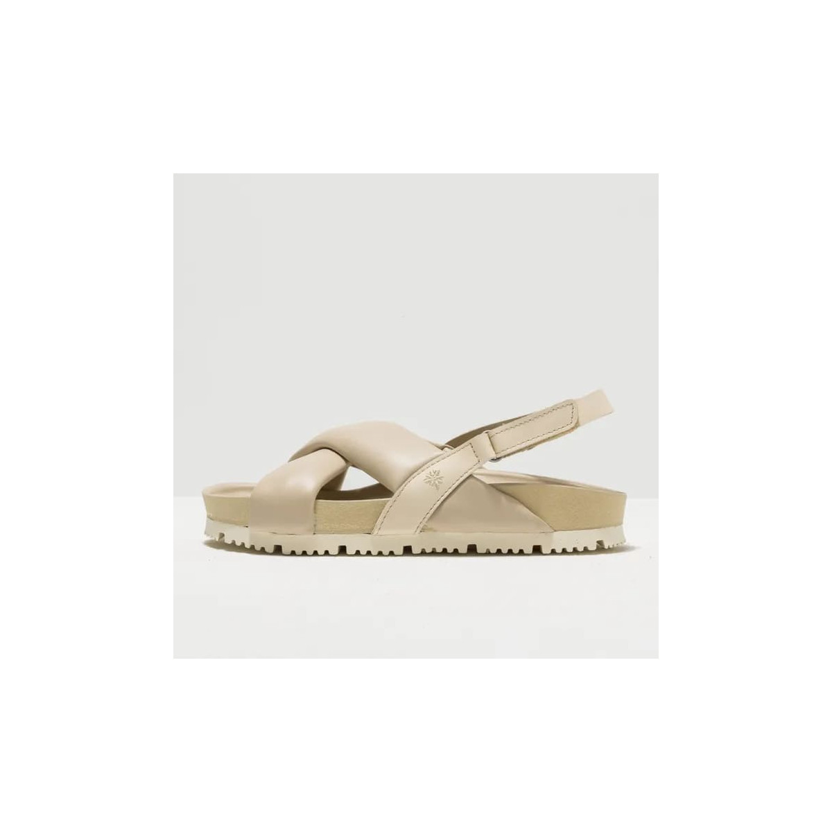 Sandales en cuir - Beige - art