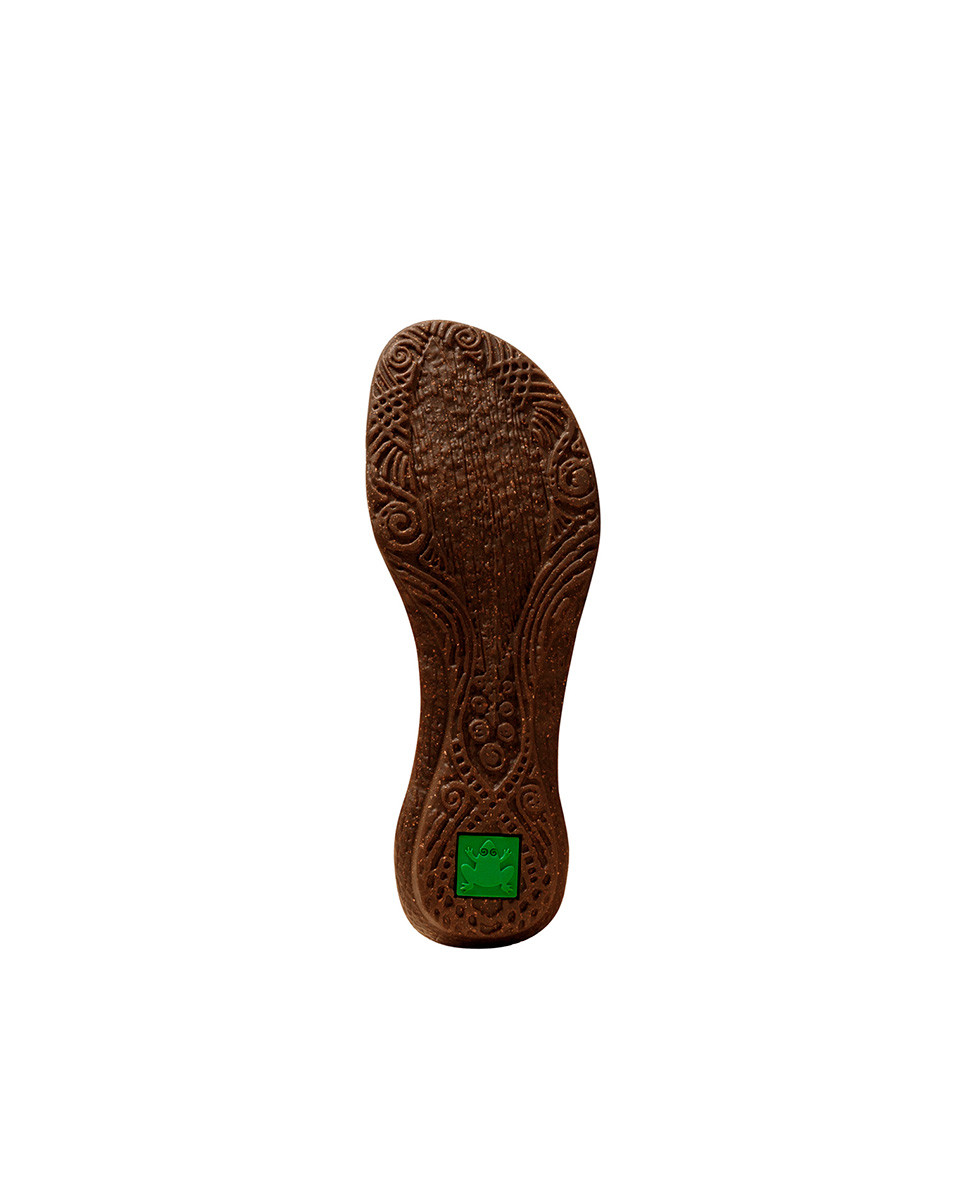 Sandales confortables spartiates en cuir - Noir - El naturalista