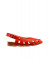 Sandales confortables plates type babies ouvertes - Rouge - El naturalista