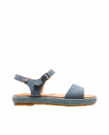 Sandales confortables à plateforme en textile - Bleu - El naturalista