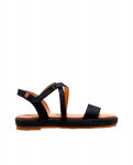 Sandales confortables à plateforme en textile - Noir - El naturalista