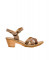 Sandales confortables à talon en bois à bride croisée - Multicolore - El naturalista