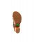 Sandales confortables à talon en bois et cuir - Multicolore - El naturalista