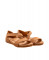 Sandales confortables plates en cuir à talon fermé - Jaune - El naturalista