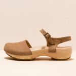 Babies plateforme à bout fermé en cuir suédé - El naturalista
