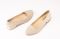 Escarpins en daim petit talon - Beige - Lince