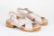Sandales confortables à talon brides croisées - Beige - Lince