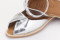 Sandales confortables plates à bout croisé - Argent - Lince
