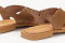 Sandales plates croisées à boucle - Marron - Lince