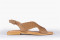 Sandales plates croisées à boucle - Marron - Lince