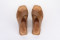 Sandales plates croisées à élastique - Marron - Lince
