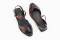 Sandales confortables plates à bout croisé bicolore - Noir - Lince