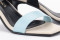 Sandales à talon entonnoir - Bleu - Lince