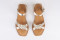 Sandales plates à brides tressées - Argent - Lince