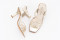 Sandales confortables à talon entonnoir multi brides - Beige - Lince