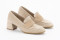 Mocassins à talon en daim - Beige - Lince