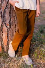 Pantalon chino uni Vintage - Madame Bergamotte