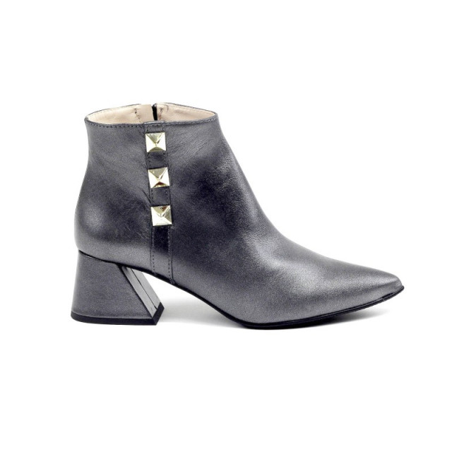 Bottines en cuir à clous - Gris - Jose Saenz