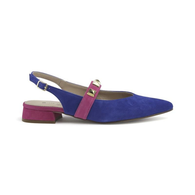 Ballerines ouvertes en cuir avec clous - Multicolore - Jose Saenz