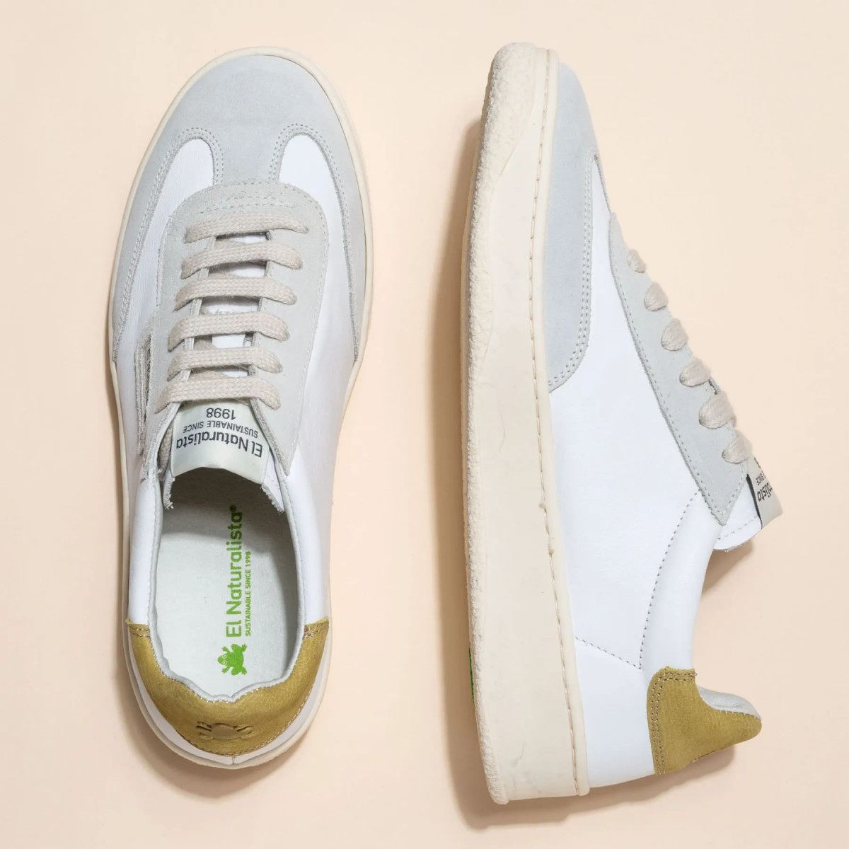 Sneakers cuir et daim - Gris - El naturalista