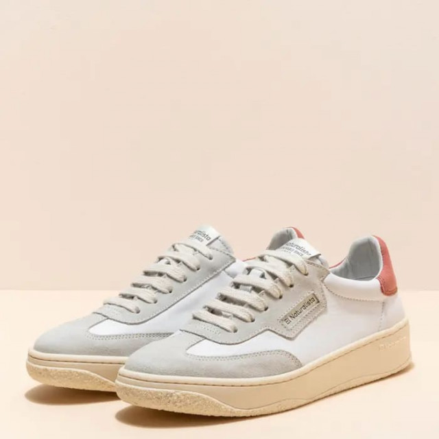 Sneakers cuir et daim - Rose - El naturalista