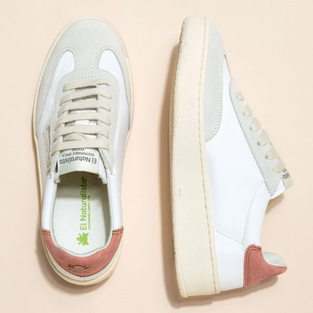 Sneakers cuir et daim - Rose - El naturalista