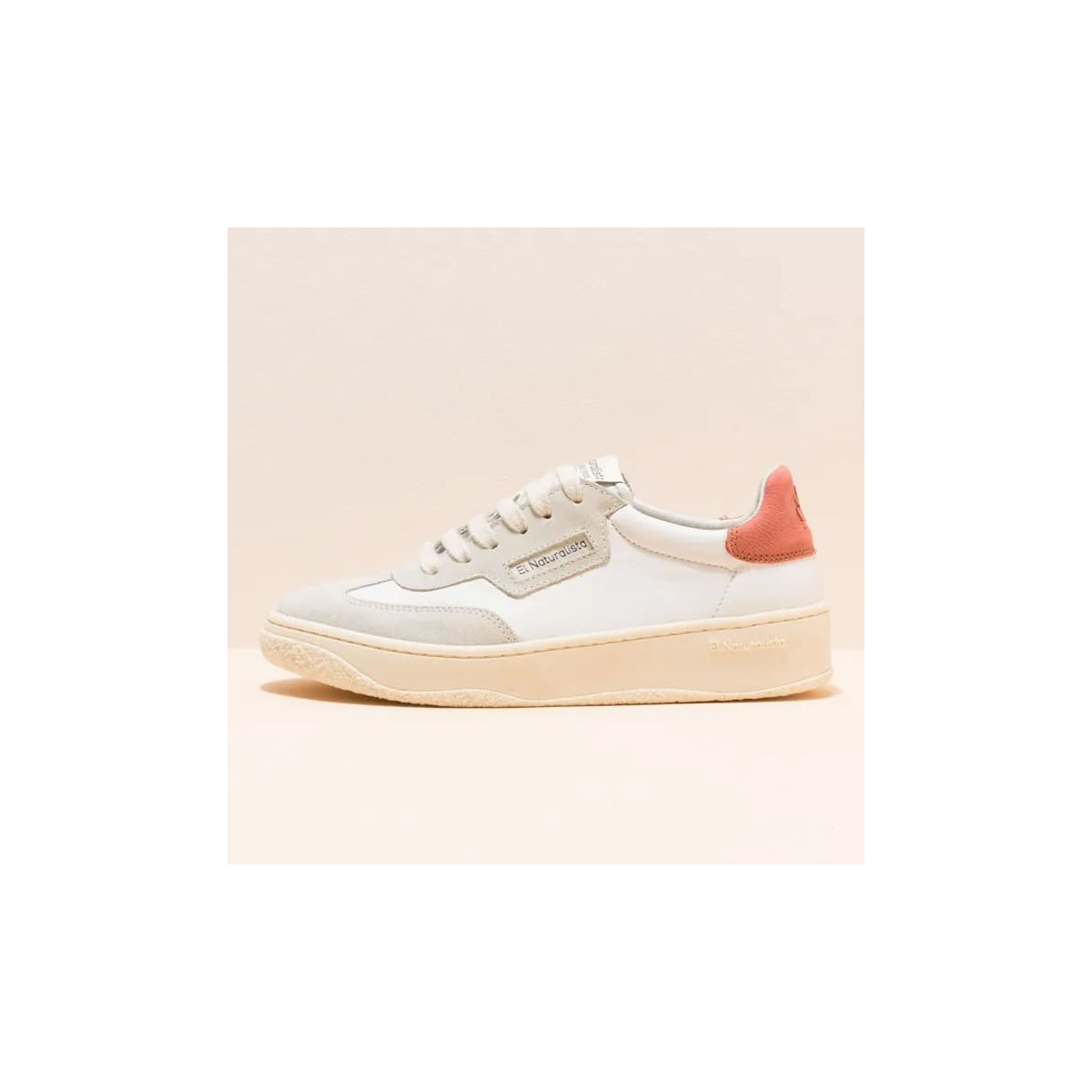 Sneakers cuir et daim - Rose - El naturalista