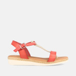 Sandales compensées en cuir bi-couleurs - Marila