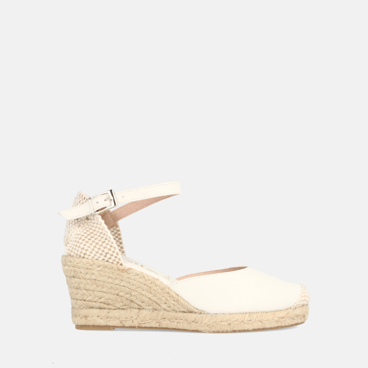 Espadrilles compensées en jute - Beige - Marila