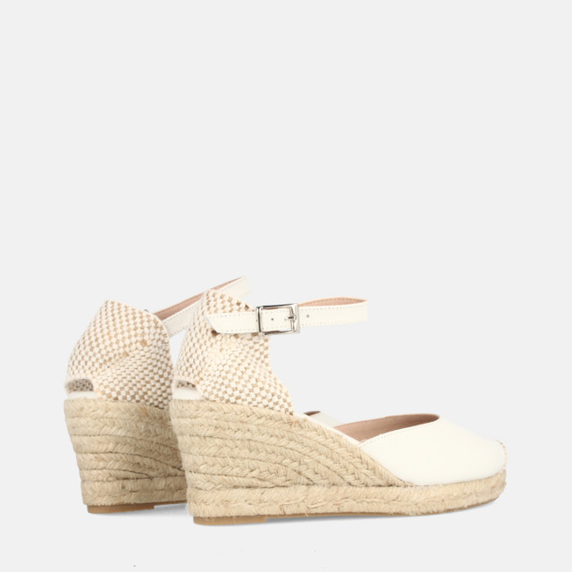 Espadrilles compensées en jute - Beige - Marila