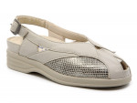 Sandales confort en cuir à velcros - Mabel Shoes