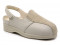 Sandales confortables types sabots en cuir - Beige - Mabel Shoes