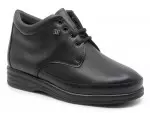 Bottines pieds larges à lacets ultra légères en cuir - Mabel Shoes