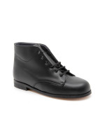 Bottines pieds larges à lacets ultra légères en cuir - Mabel Shoes