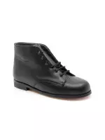 Bottines pieds larges à lacets ultra légères en cuir - Mabel Shoes