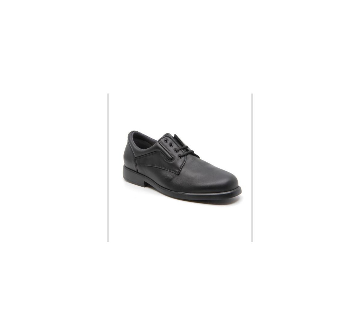 Chaussures confort ultra légères en cuir à lacets - Noir - Mabel Shoes