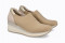 Baskets confortables en lycra élastique - Beige - Lince