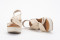 Sandales confortables compensées à brides drapées et croisées - Beige - Lince