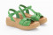 Sandales compensées bride nouée - Vert - Lince