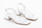 Sandales à talon bottier brides - Blanc - Lince