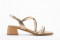Sandales à talon bottier brides - Doré - Lince