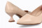 Escarpins en cuir talon original - Beige - Lince