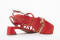 Sandales à talon bottier brides - Rouge - Lince